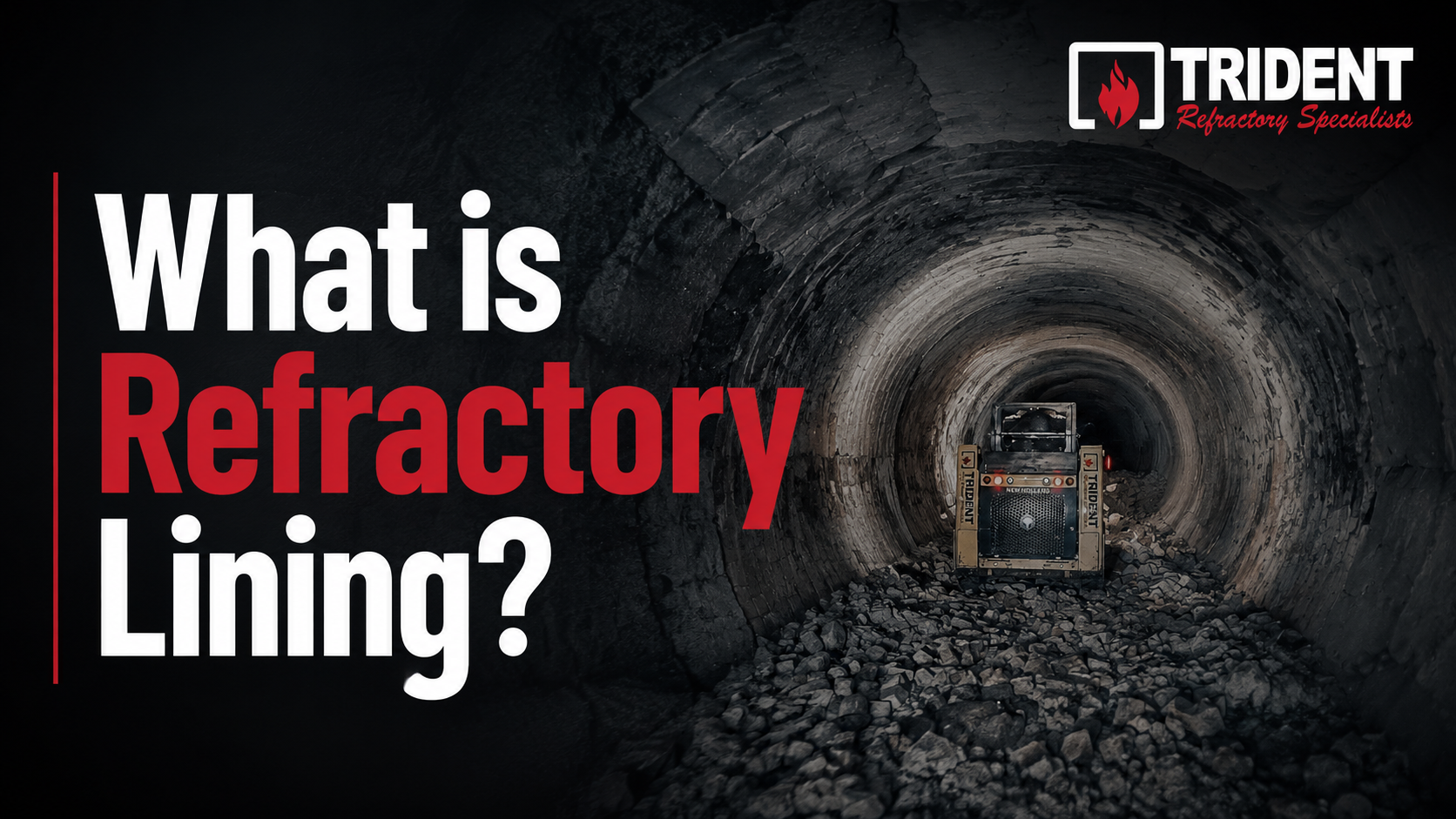 refractory lining installed inside a cement kiln